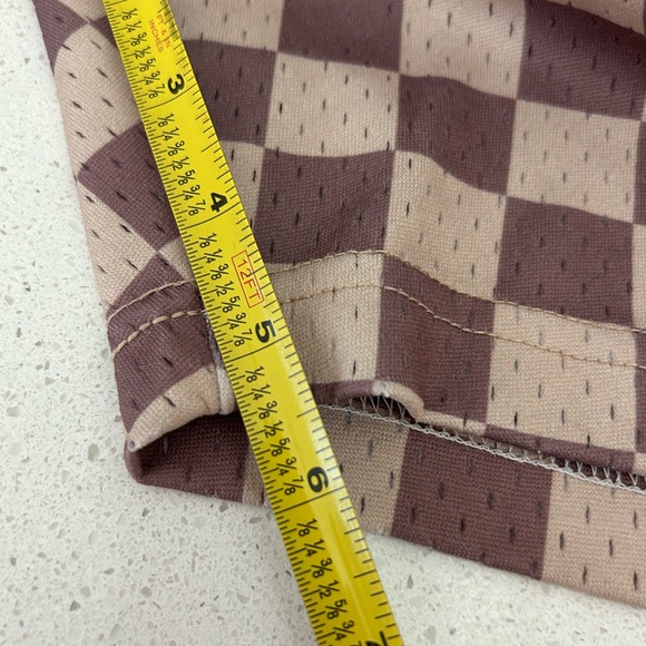 AZVA men’s mesh basketball shorts athletic shorts checkered small - Picture 3 of 4